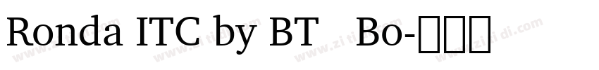 Ronda ITC by BT   Bo字体转换